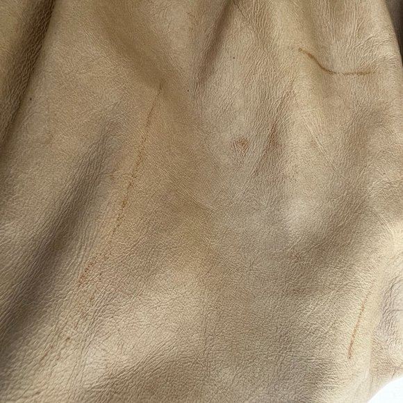 Jacqueline Jarrot Women's Beige Leather Arm Strap Tote Handbag Silver Hardware - Picture 10 of 11